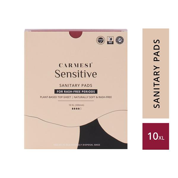 Carmesi Sensitive Sanitary Pads (XL) 10's - Sanitary Napkins
