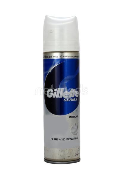 GILLETTE SERIES FOAM PURE & SENSITIVE 245G - Shaving Foams