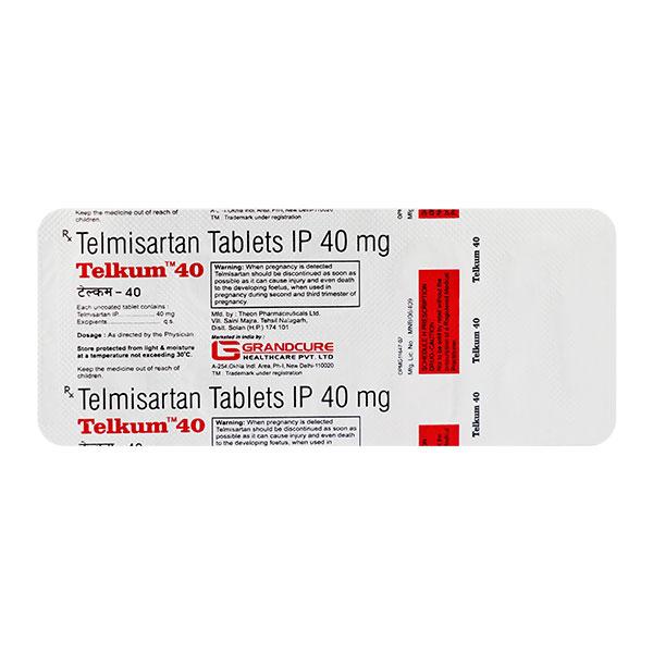 TELKUM 40 Tablet 10's - Hypertension-Ang