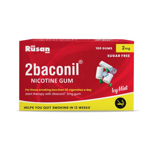 Netmeds | 2baconil Icy Mint 2 mg Chew Gum 100's (N)