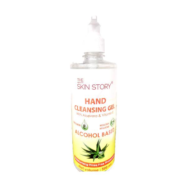 The Skin Story Hand Cleansing Gel with Aloevera & Vitamin E 500 ml - Hand Sanitizer