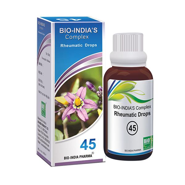 Bio-India's Rheumatic Drops 45 30 ml - Homeopathic Drops