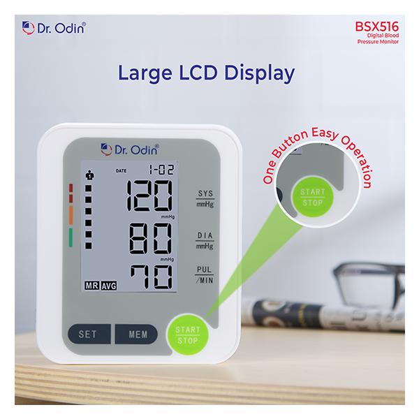 Dr. Odin Digital Blood Pressure Monitor - White (BSX516) - Blood Pressure Monitors