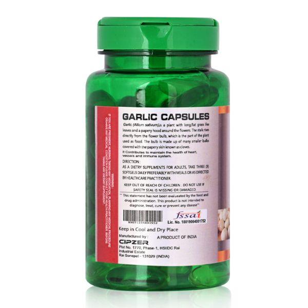 Cipzer Dietary Supplement Capsule - Garlic 60's - General Health