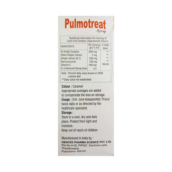 PULMOTREAT Syrup 100ml - Supplements-Sup