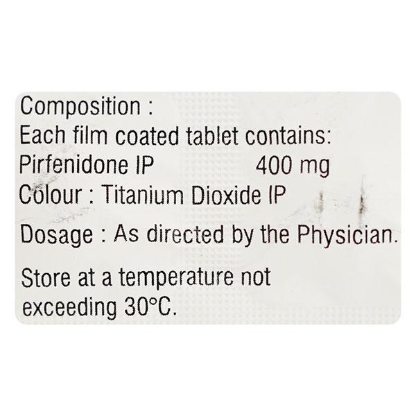 PIRFEMAC 400 Tablet 10's - Idiopathic Pulmonary Fibrosis