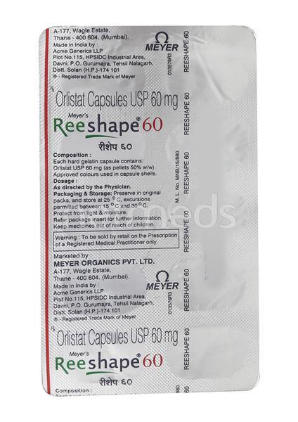 Reeshape 60mg Capsule 10'S - Obesity