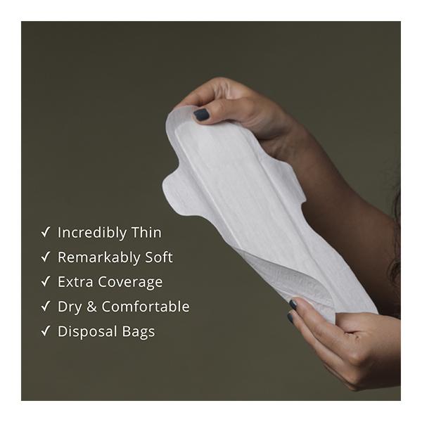 Carmesi Eco-Conscious Sanitary Pads (L) 30's - Sanitary Napkins