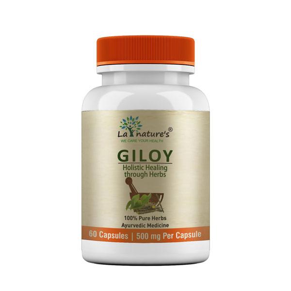 La nature's Giloy 500 mg Capsule 60's - Herbal Dietary Supplement