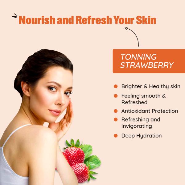 The Bath Store Strawberry Body Wash 300 ml - Shower Gels & Body Wash