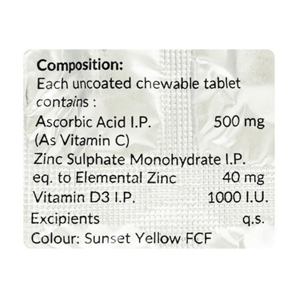 ZINCOFEM C Chewable Tablet 15's - Supplements-Vam