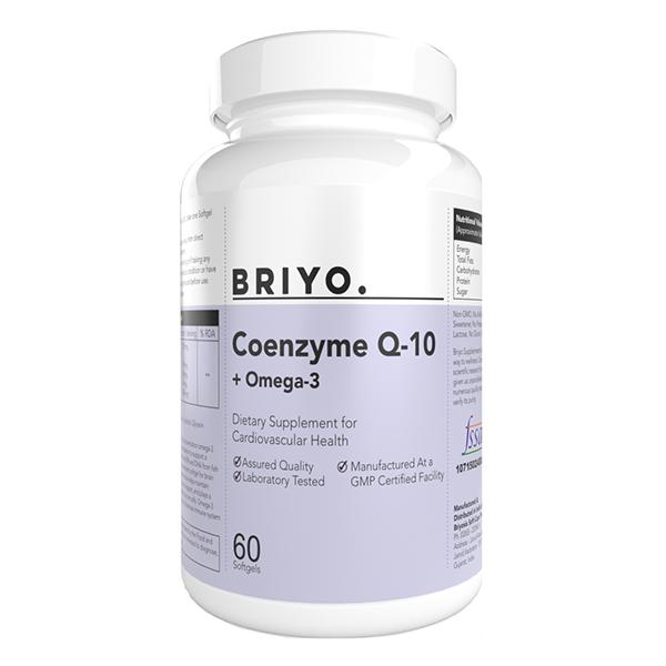 Netmeds | Briyo CoenzymeQ10 + Omega 3 Softgel 60's