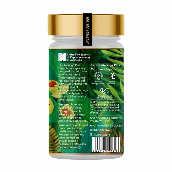 Kapiva Ayur Foods Moringa Plus Capsules 60's - Pure Herbs