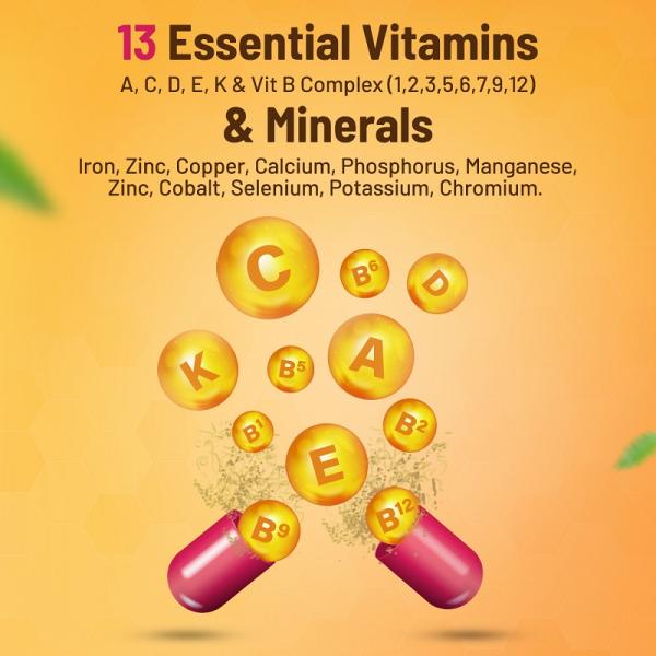 Gynoveda Ayurvedic Multivitamin Capsule (Pack of 3 x 30's) - Multi-Vitamins