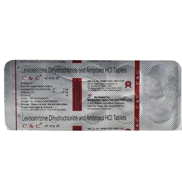 C & C Tablet 10's - Allergies-Ant