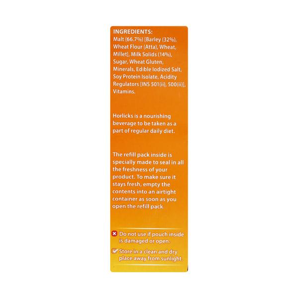 Horlicks Nutritional drink Powder Classic Malt 500 gm (Refill Pack) - Daily Health Drinks