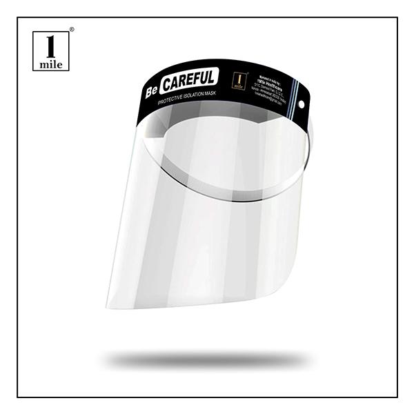 1Mile Protective Face Shield - Be Careful (200 Micron) 5's - Face Masks