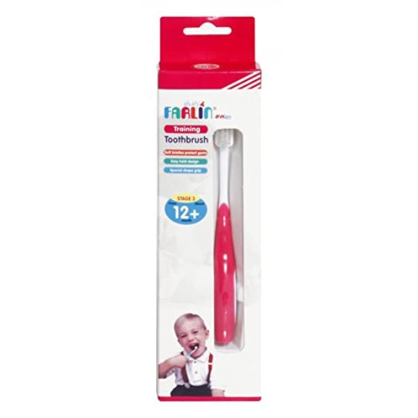 Netmeds | Farlin Training Toothbrush Stage 3 ( 12 M+ ) - Red 1's