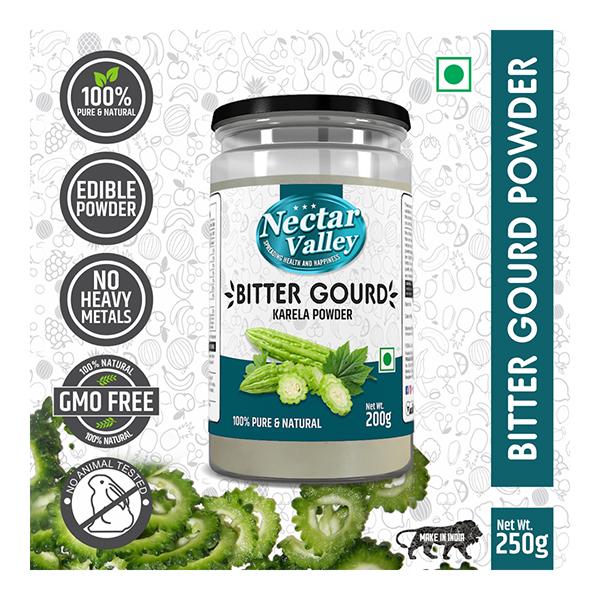 Nectar Valley Bitter Gourd Karela Powder 250 gm - Herbal Dietary Supplement
