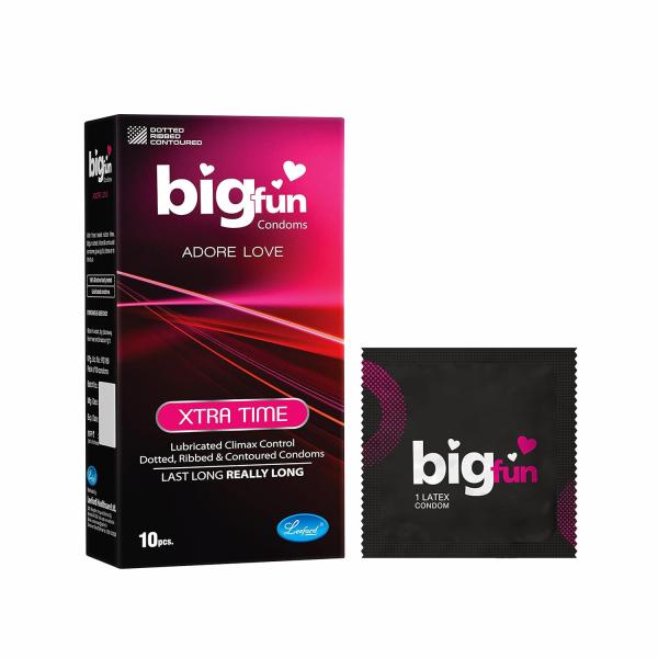 Bigfun Condoms - Xtra Time 10's - Plain/Flavoured Condoms