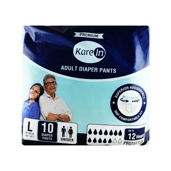 Netmeds | Kare In Premium Adult Diaper Pants (L) (90 - 120 cm) 10's