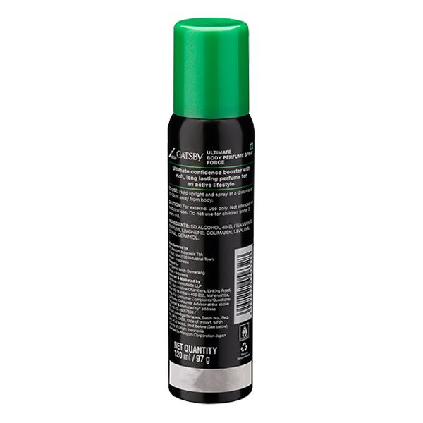 Gatsby Force Ultimate Body Perfume Spray 120 ml - Men Deodorants/Roll-Ons