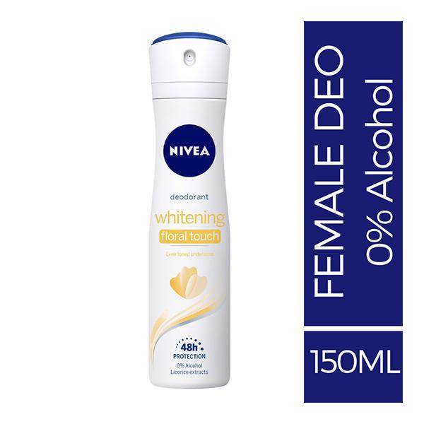 Nivea Whitening Floral Touch Deo 150 ml - Women Deodorants/Roll-Ons