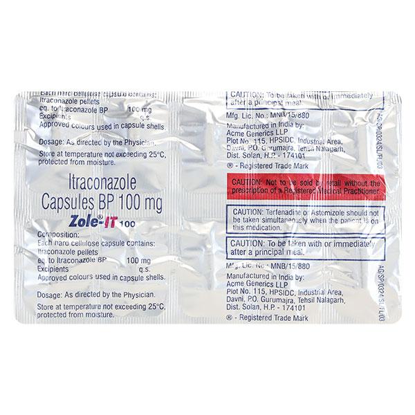 ZOLE IT 100mg Capsule 10's