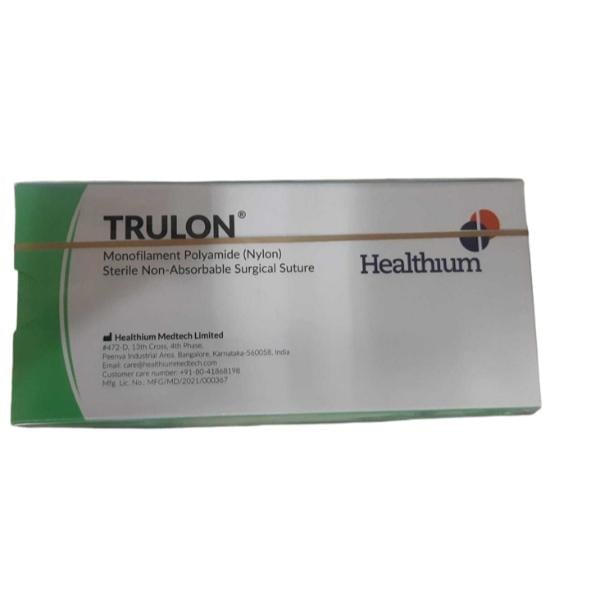 Netmeds | Healthium Trulon Surgical suture (2-0)(70 cm)(SN 3336) 1's