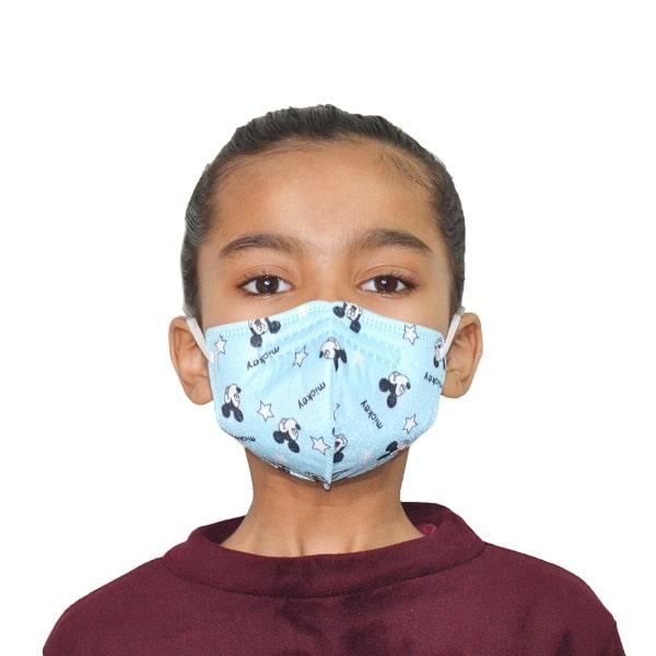 Advind Smog Guard N95 For 4-12 Years Kids Face Mask - Blue Printed Design 1's - Face Mask
