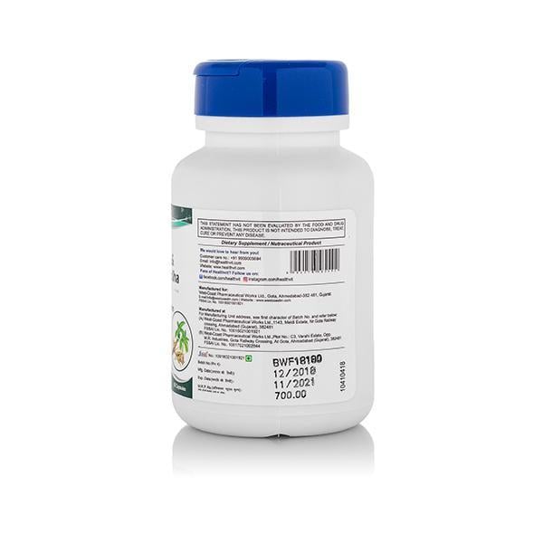 HealthVit Ginseng with Ashwagandha Capsules 60's - Sexual Care