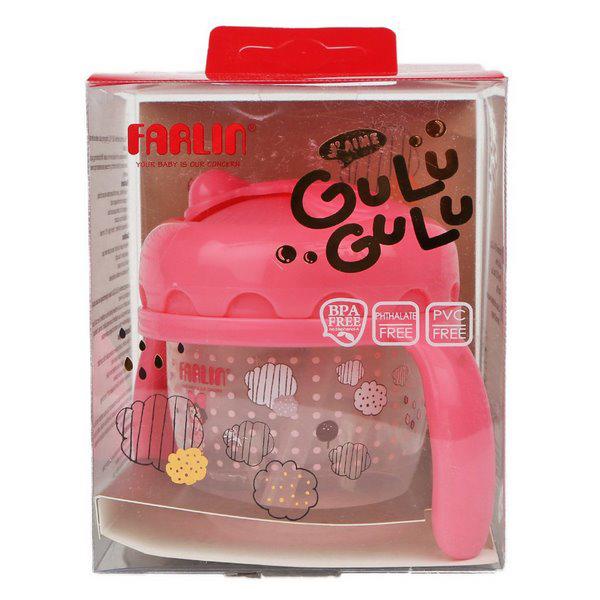 Farlin Gulu Gulu Straw Drinking Cup - Pink 120's
