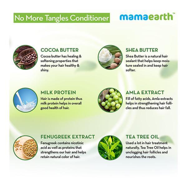 Mamaearth No More Tangles Hair Conditioner 200 ml - Conditioners