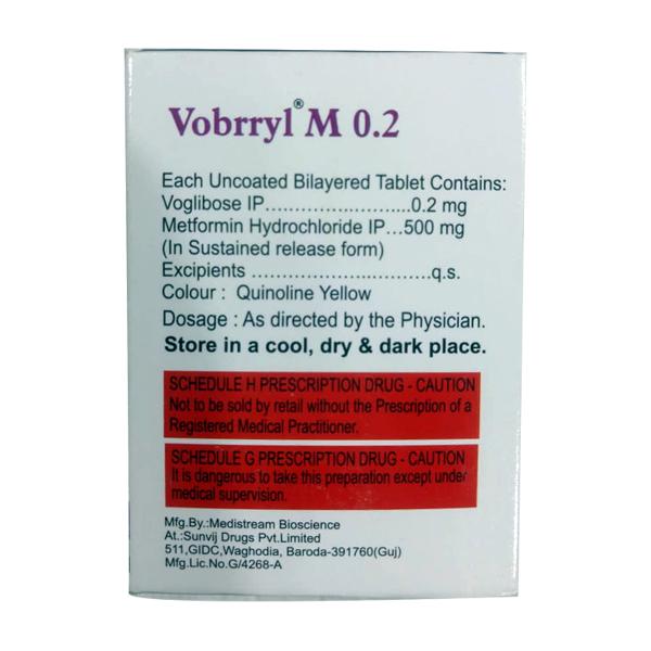 VOBRRYL M 0.2mg Tablet 10's - Diabetes-Ant