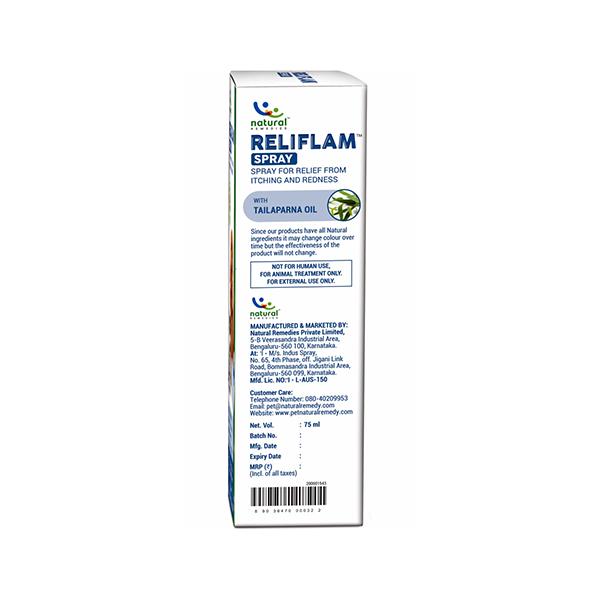 Natural Remedies Reliflam Liquid Spray 75 ml - Pet Healthcare