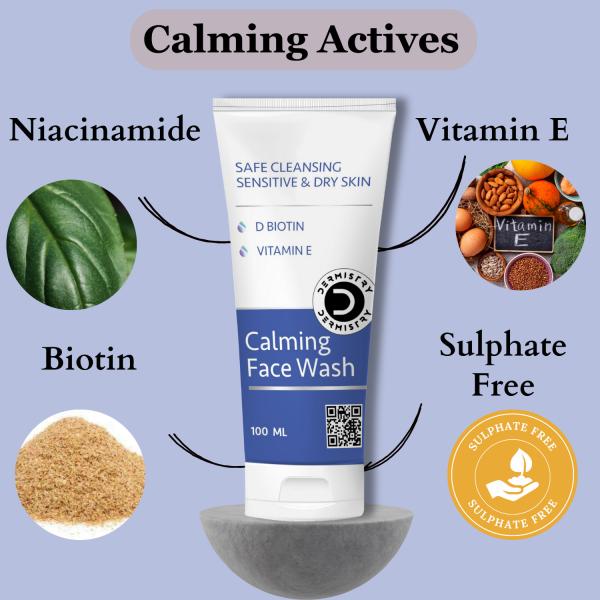 Dermistry Safe Cleansing Sensitive & Dry Skin Face Wash 100 ml - Face Washes