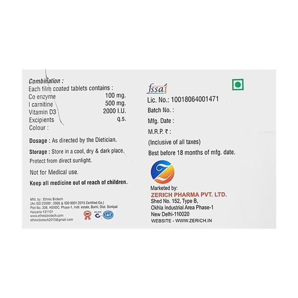 Q CELL Tablet 10's - Supplements-Vam