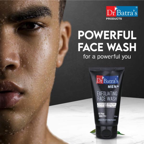 Dr. Batra's Men+ Exfoliating Face Wash 125 ml - Face Wash & Cleansers