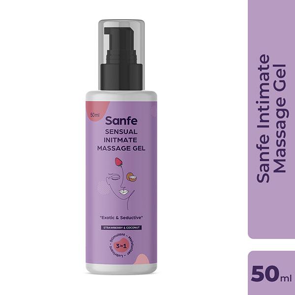 Sanfe Sensual Intimate Massage Gel - Strawberry & Coconut 50 ml - Intimate Care
