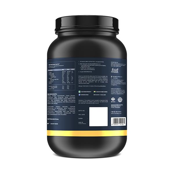 Nutrabay Gold Concentrate Whey Protein - Rich Chocolate Cream 1 kg - Whey Proteins