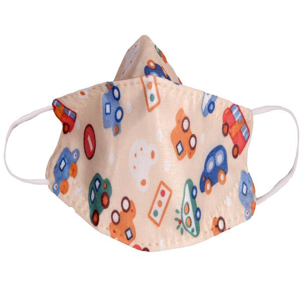 Advind Smog Guard N95 For 4-12 Years Kids Face Mask - Car Printed Design 1's - Face Mask