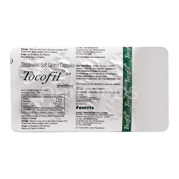Tocofil  Soft Gelatin Capsule 10'S - Supplements-Vit