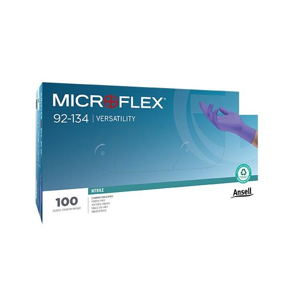 Netmeds | Ansell Microflex 92-134 Versatility Nitrile Examination Gloves (L) 100's