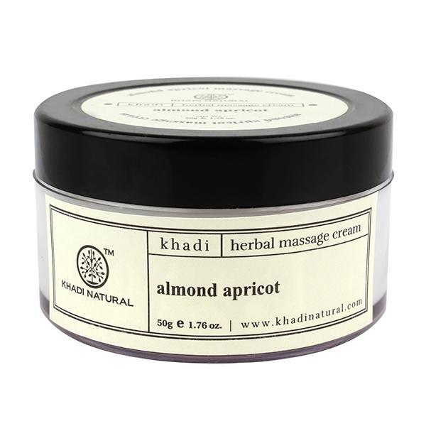 Khadi Natural Herbal Massage Cream - Almond & Apricot 50 gm - Face Creams