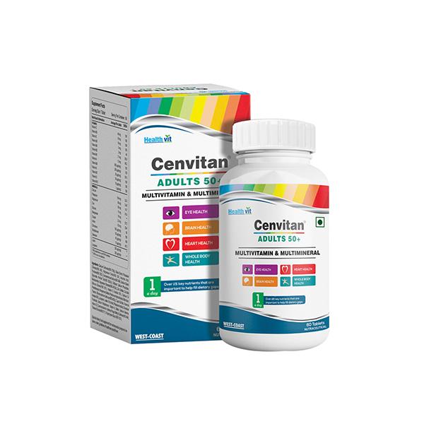 HealthVit Cenvitan Adults 50+ Tablet 60's - Multi-Vitamins