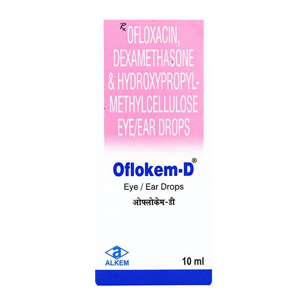 Oflokem D Eye/Ear Drops 10ml - Eye Infections-Eaa