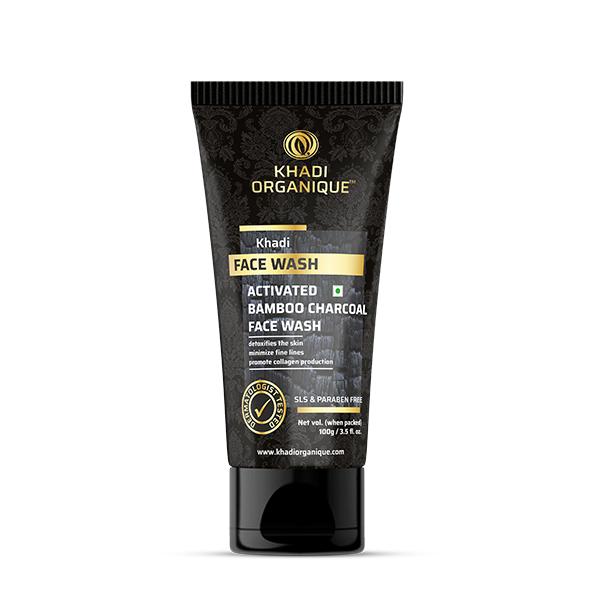 Khadi Organique Khadi Face Wash - Activated Bamboo Charcoal 100 gm