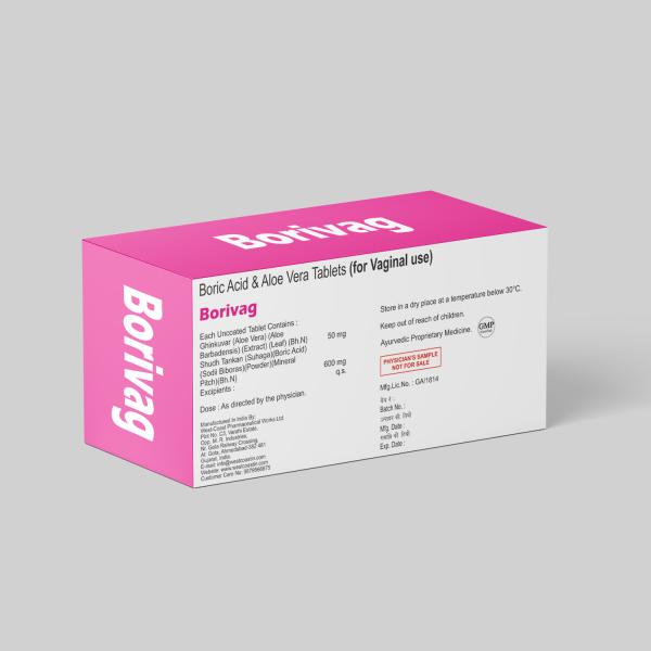 West Coast Borivag Tablet (Pack of 1 x 3's With Applicator) 1's - General Health