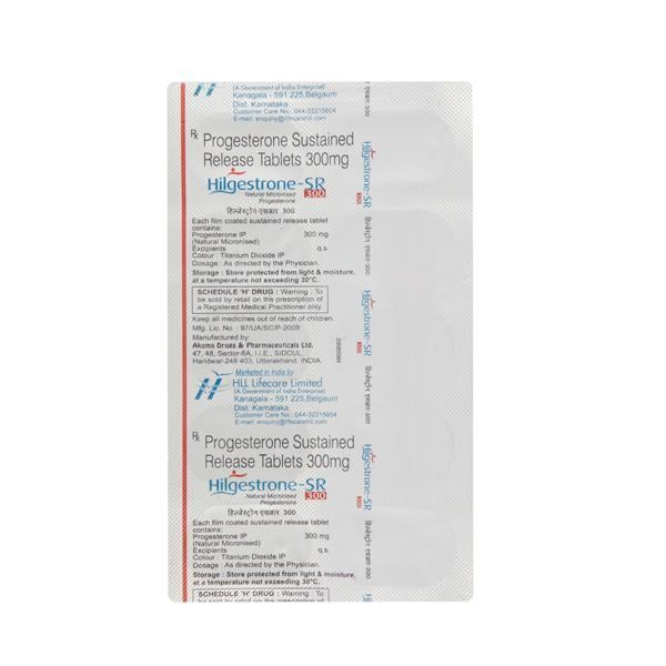 Hilgestrone SR 300mg Tablet 10'S - Hormonal Therapy-Oes