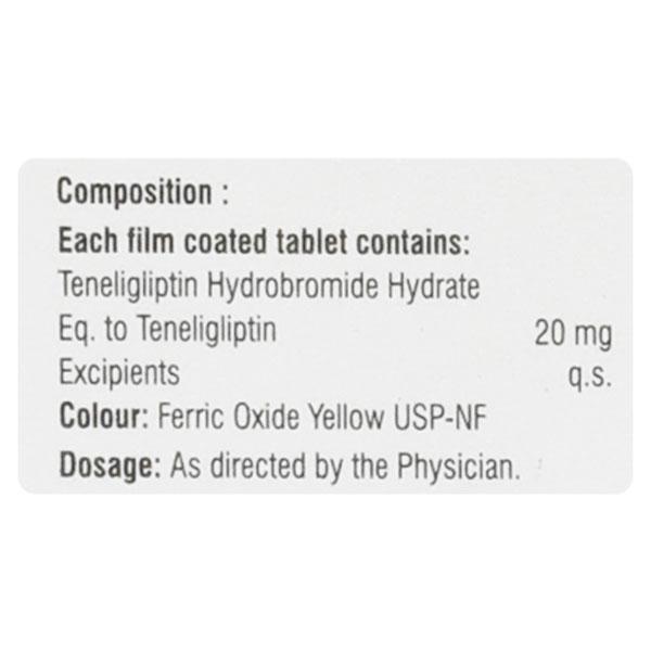 TELNIGLIP 20mg Tablet 10's - Diabetes-Ant
